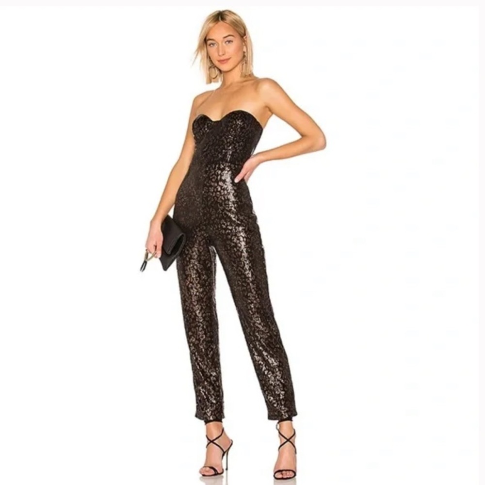 House of Harlow 1960  Teri Jumpsuit in Leopard